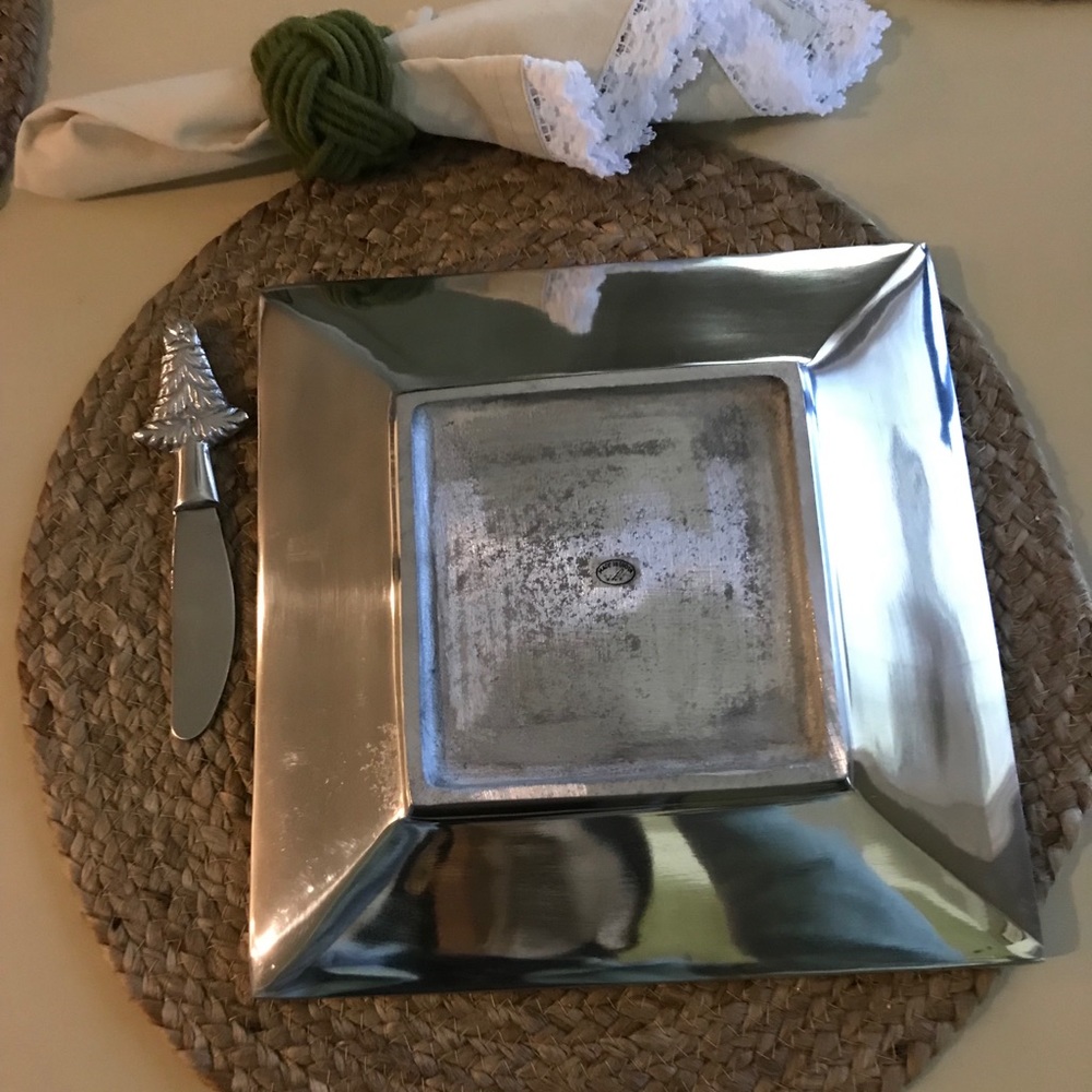 💕Pearl Inlayed Border Square Tray💕 - Picture 7 of 8